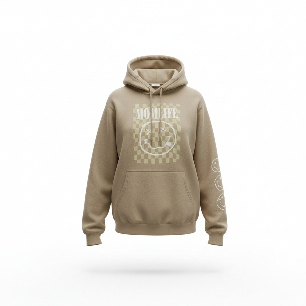 Slyfox Threads Mom Squad Mom Life Pullover Hoodie M‎ Retro Y2K 90s Skate Grunge